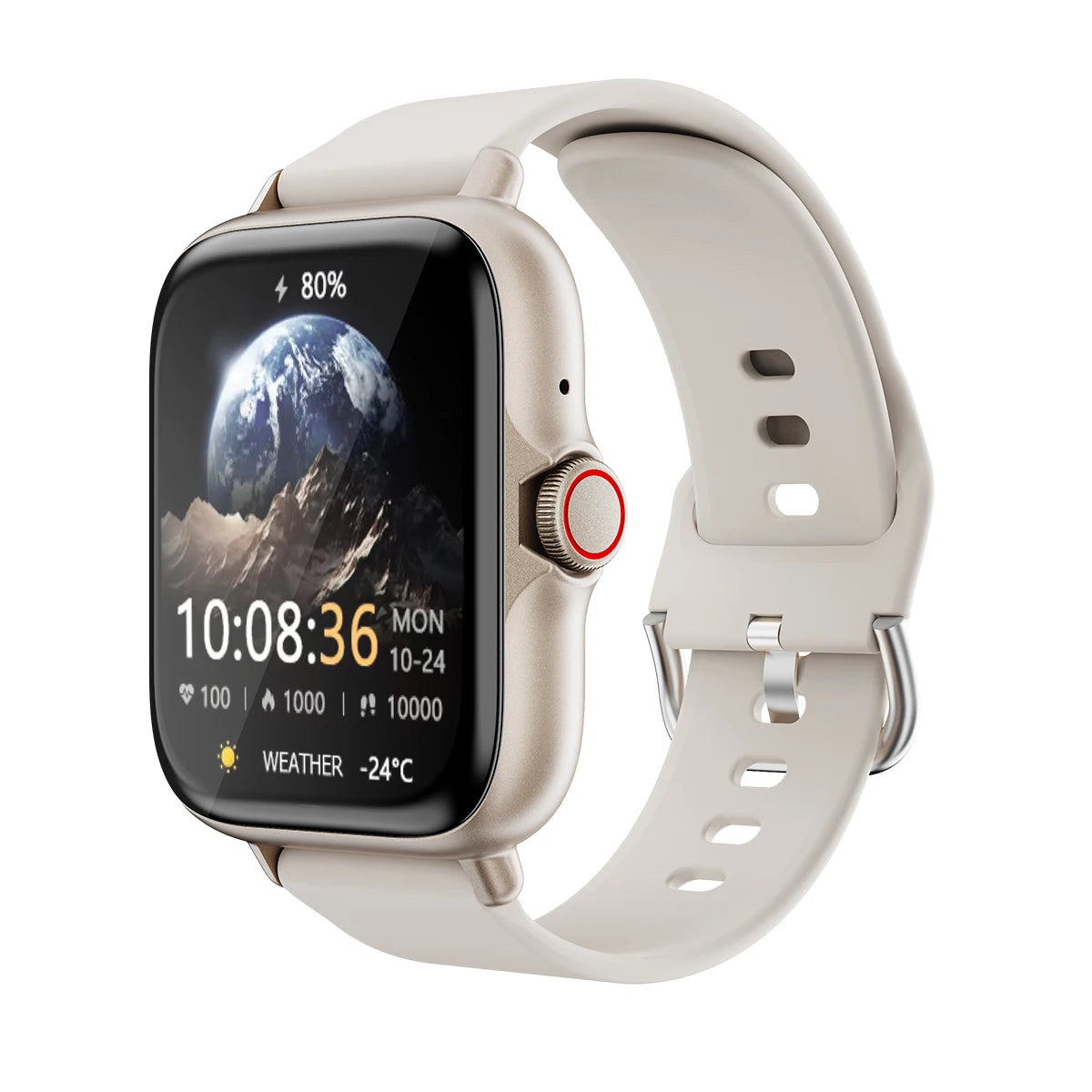 Montre intelligente étanche avec podomètre pour iPhone et Android, réponse à un message, surveillance du sommeil, informations et diag, sport, en effet, 1.83