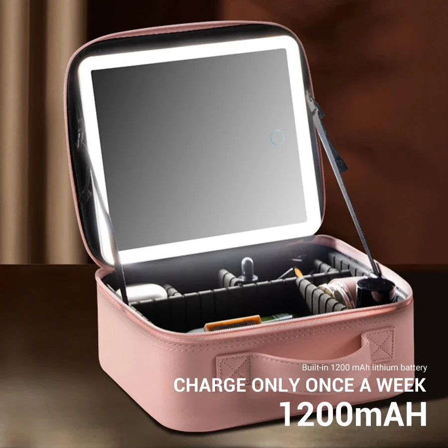 Beauty Box LED-Trousse Maquillage LED – Élégance Nomade.