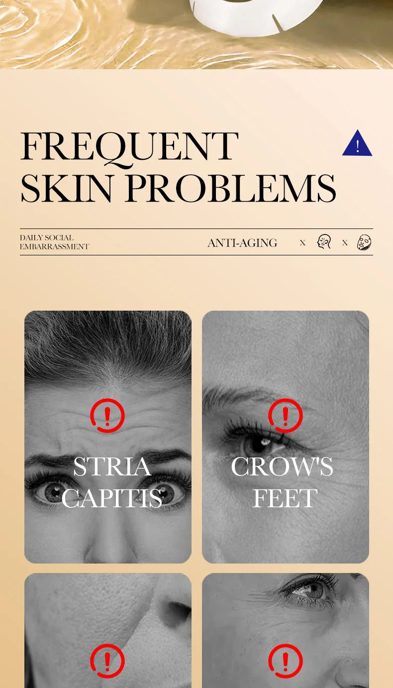Masque Anti-Rides Collagène – 10 Pièces, Hydratant & Éclat.