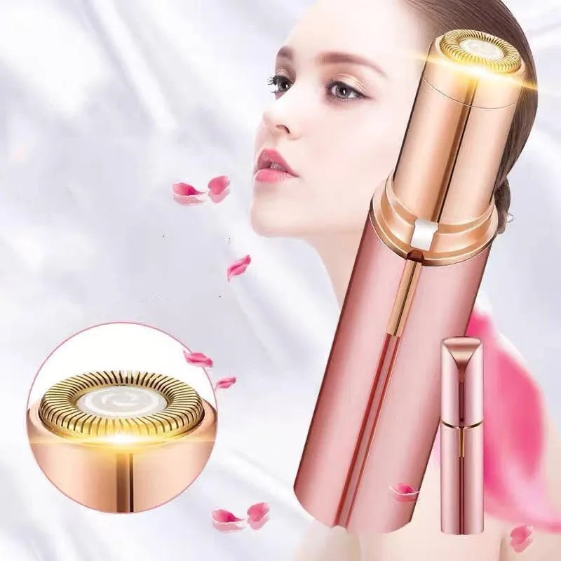 Mini épilateur électrique sourcils – Portable, indolore, design rouge à lèvres