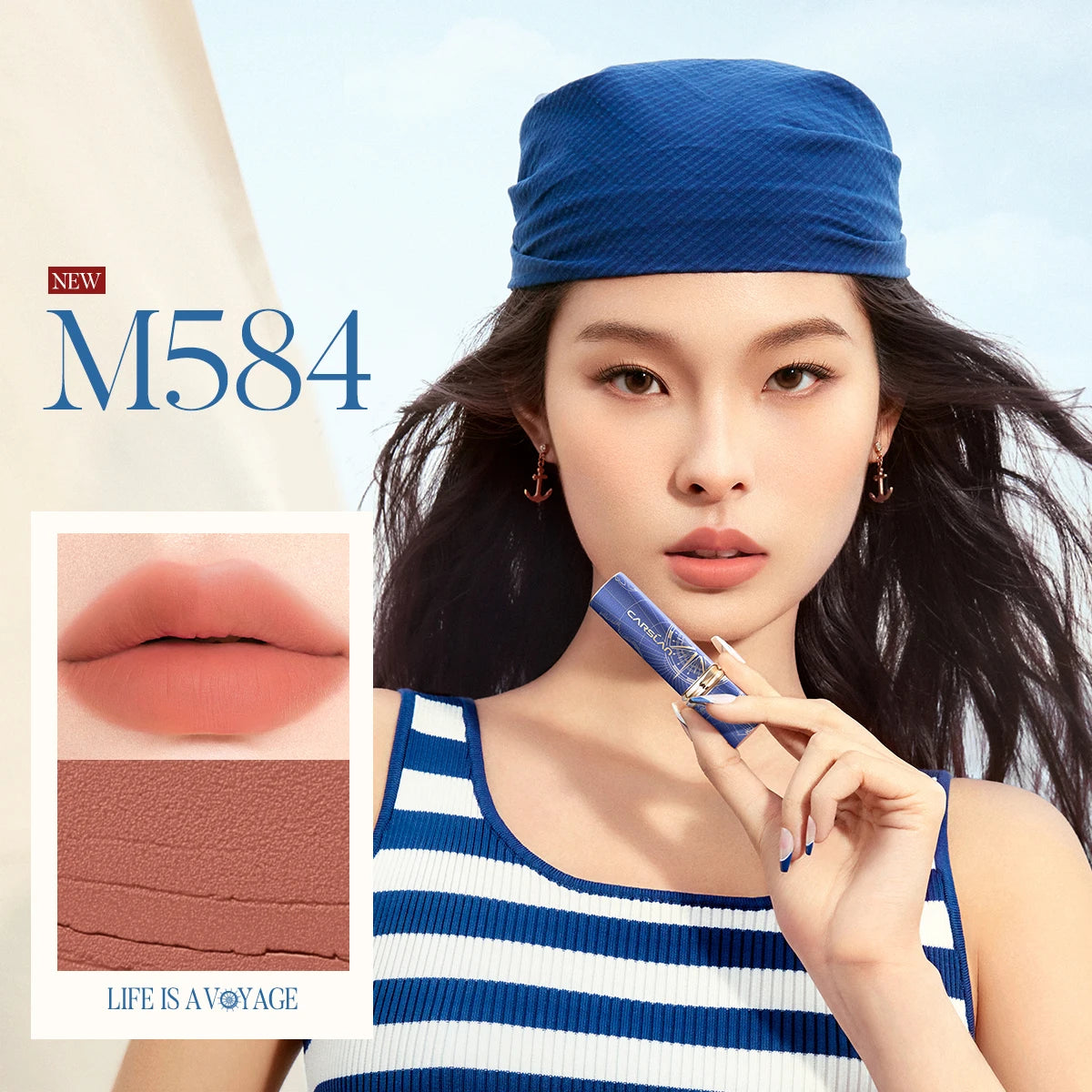 CARSLAN été Voyage limité inondation baiser rouge à lèvres aqueux hydratant Non collant mat rouge à lèvres femmes cosmétiques maquillage