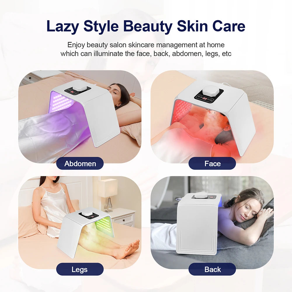 Machine à photons LED 7 couleurs avec Nano Spray Salon de beauté usage domestique visage corps masque LED Machine PDT hydratant pour la peau SPA soins de la peau