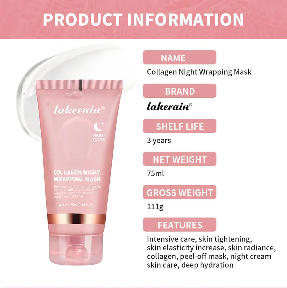 Masque coréen au collagène profond, masque pelable, Anti-rides, Lifting, soins de la peau, Bio Pack, emballage de nuit pour femme, peau de nuit
