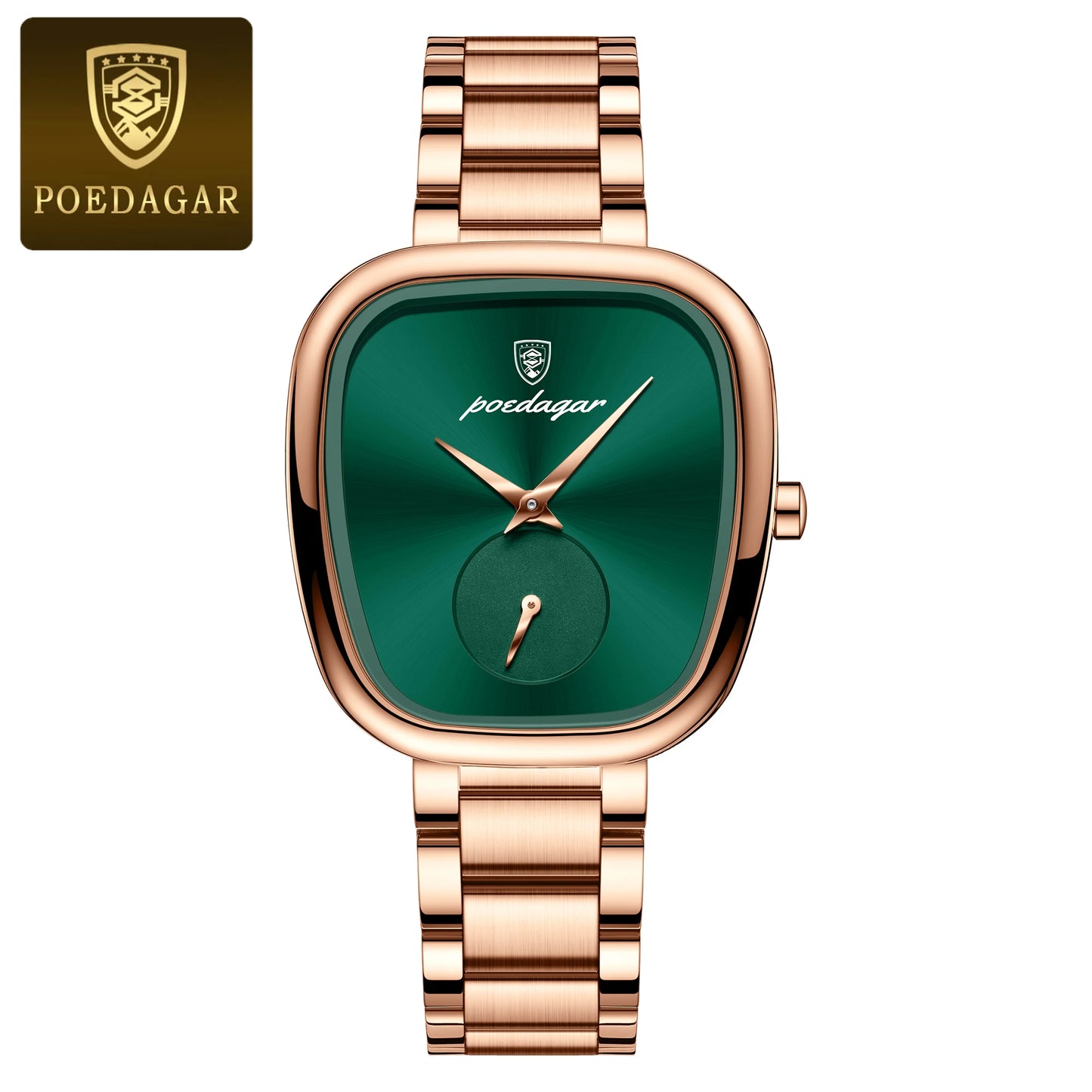 POEDAGAR montre de luxe pour femme étanche en acier inoxydable Quartz dames montre de haute qualité femmes montres élégant femme horloge