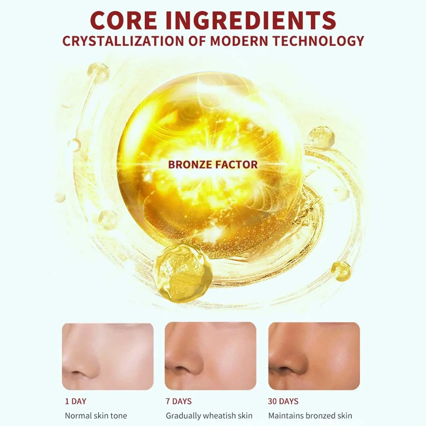 Huile de bronzage éclat profond – Accélérateur solaire à la noix de coco et lin, formule hydratante