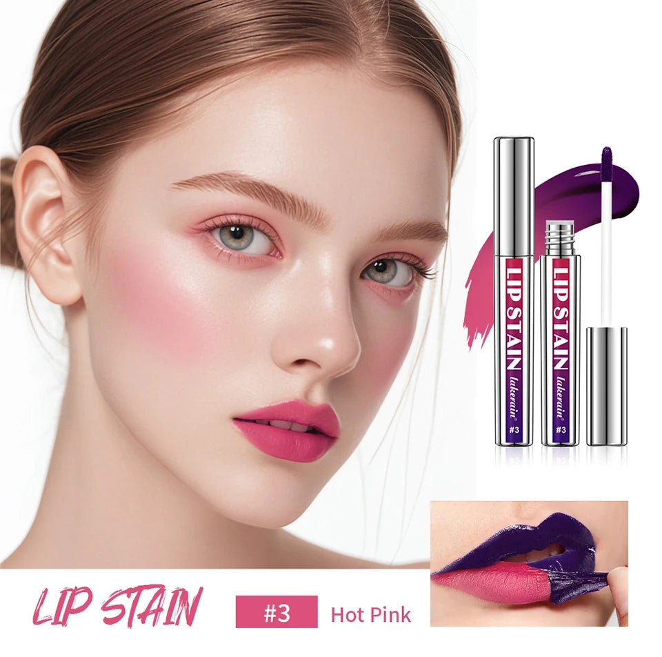 Teinte à lèvres rose imperméable longue durée, résistant à la transfert, tasse antiadhésive, teinture naturelle, cosmétiques pour femmes