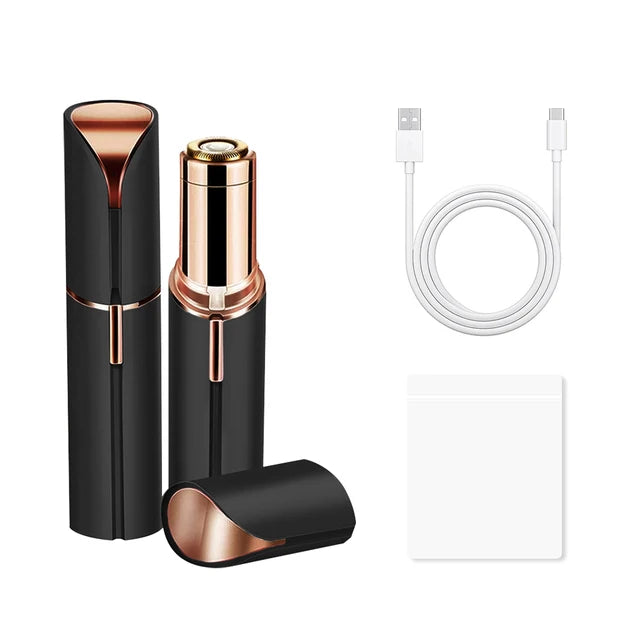 Mini épilateur électrique sourcils – Portable, indolore, design rouge à lèvres