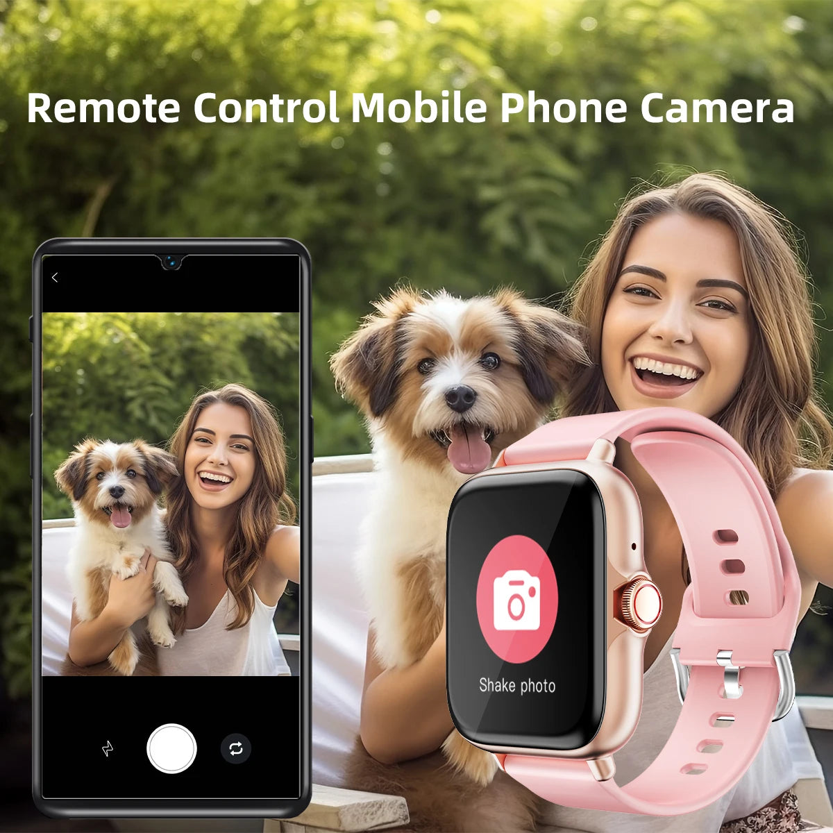 Montre intelligente étanche avec podomètre pour iPhone et Android, réponse à un message, surveillance du sommeil, informations et diag, sport, en effet, 1.83
