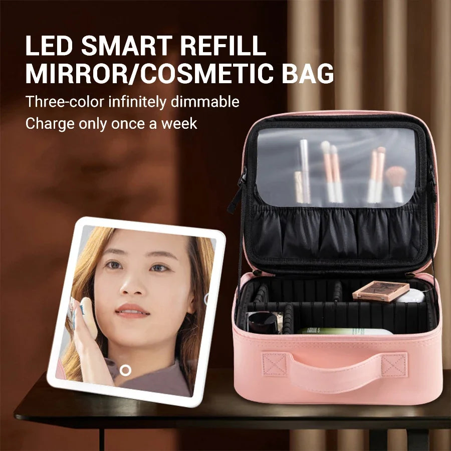 Beauty Box LED-Trousse Maquillage LED – Élégance Nomade.