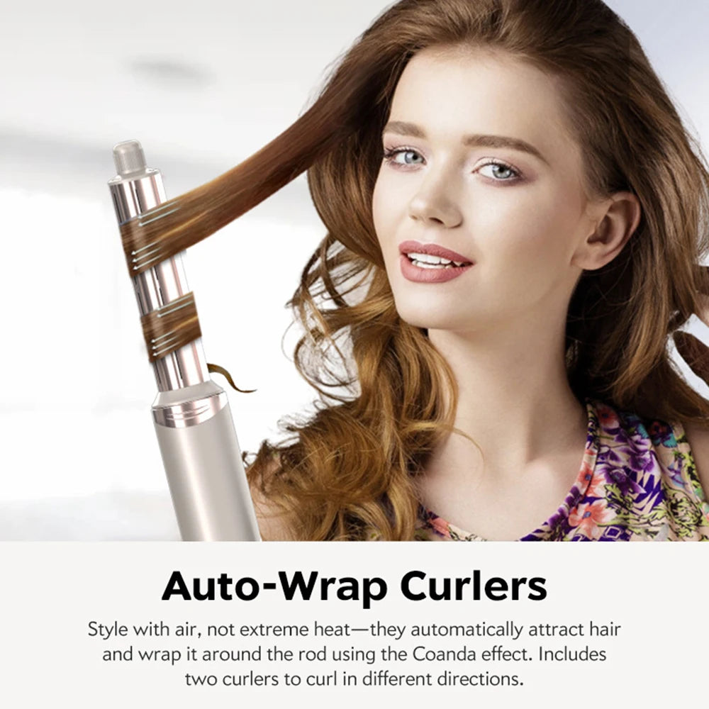 Sèche-cheveux pliant professionnel, fer à friser automatique, outils de coiffure de salon, air wrap, haute vitesse, 110000, 8 en 1