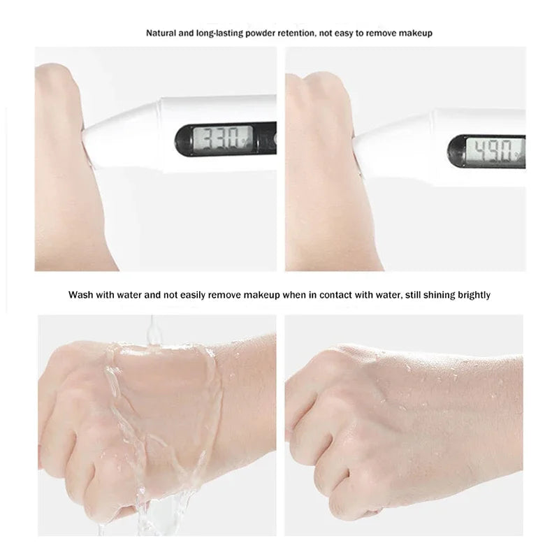 BB crème à coussin d'air, bouffée de poudre de papillon, fond de teint hydratant, correcteur, blanchissant, contrôle de l'huile, imperméable, maquillage, cosmétiques