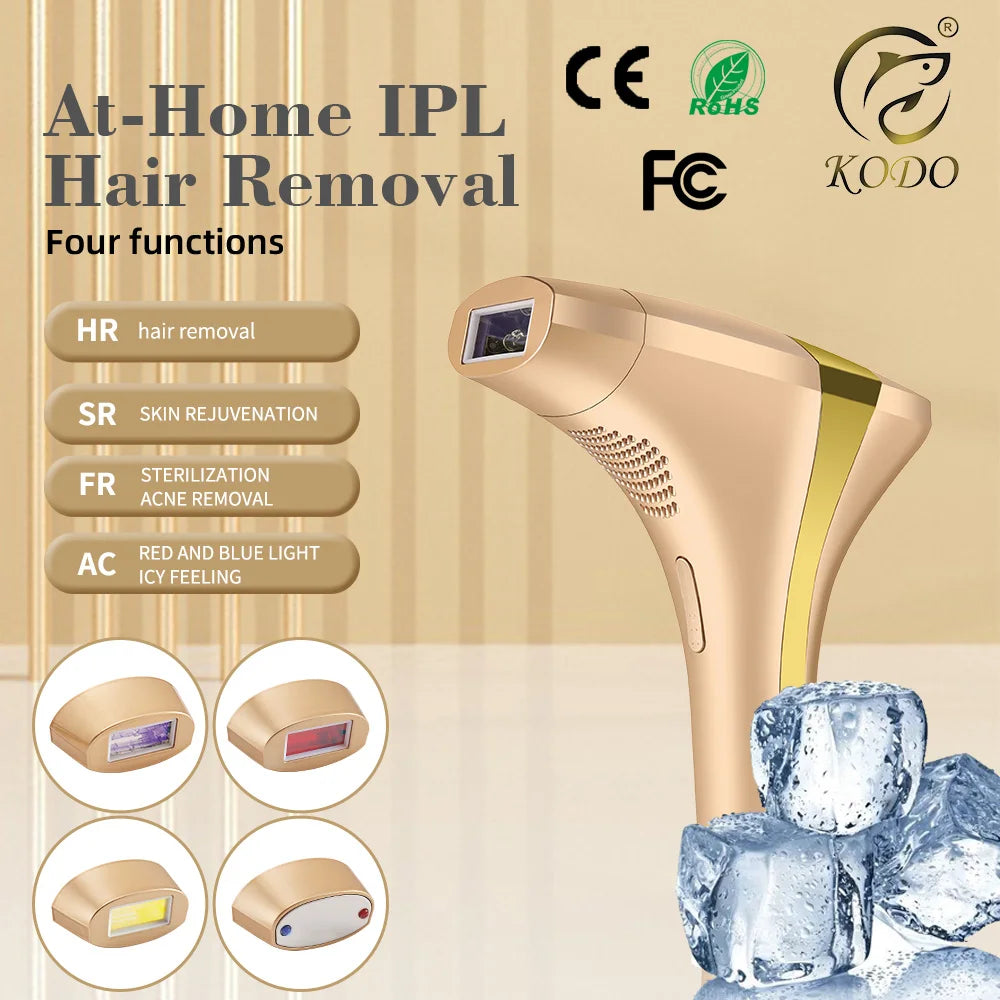KODO 2025 – Épilateur laser IPL 4-en-1 indolore visage & corps
