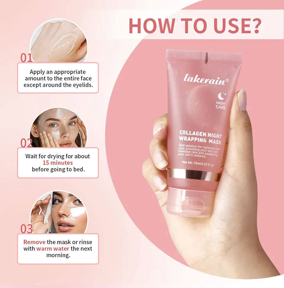 Masque coréen au collagène profond, masque pelable, Anti-rides, Lifting, soins de la peau, Bio Pack, emballage de nuit pour femme, peau de nuit