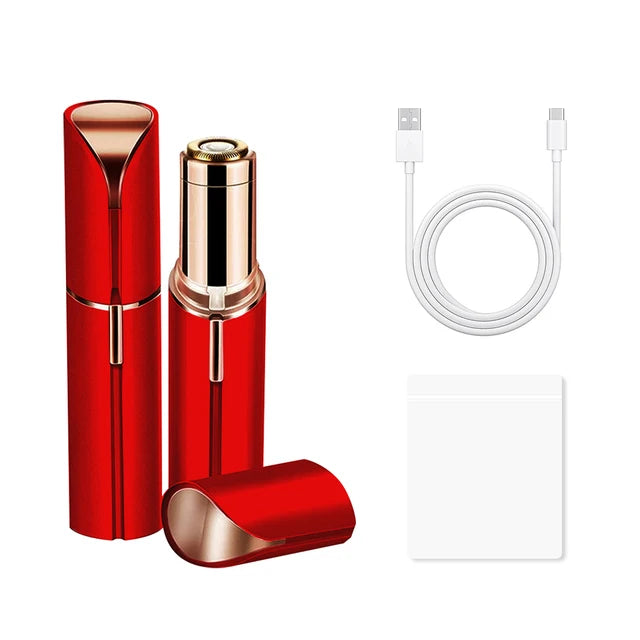 Mini épilateur électrique sourcils – Portable, indolore, design rouge à lèvres