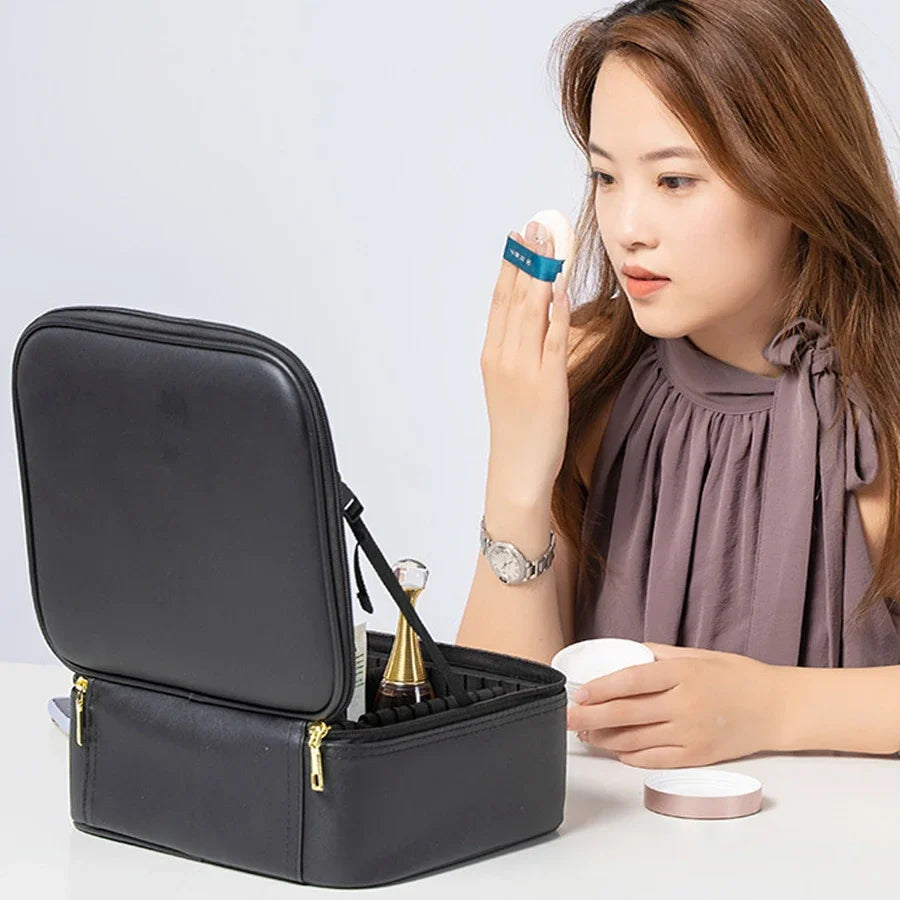 Beauty Box LED-Trousse Maquillage LED – Élégance Nomade.