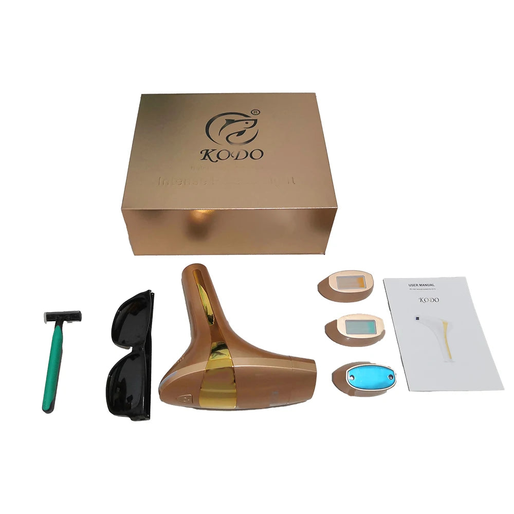 KODO 2025 – Épilateur laser IPL 4-en-1 indolore visage & corps
