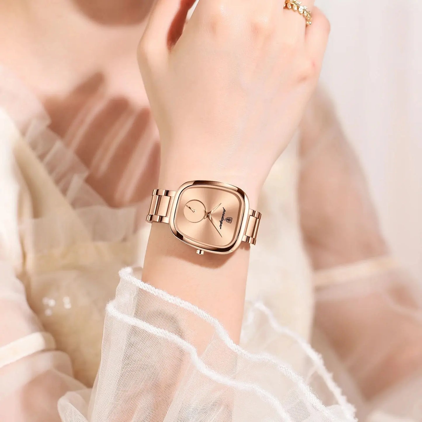 POEDAGAR montre de luxe pour femme étanche en acier inoxydable Quartz dames montre de haute qualité femmes montres élégant femme horloge