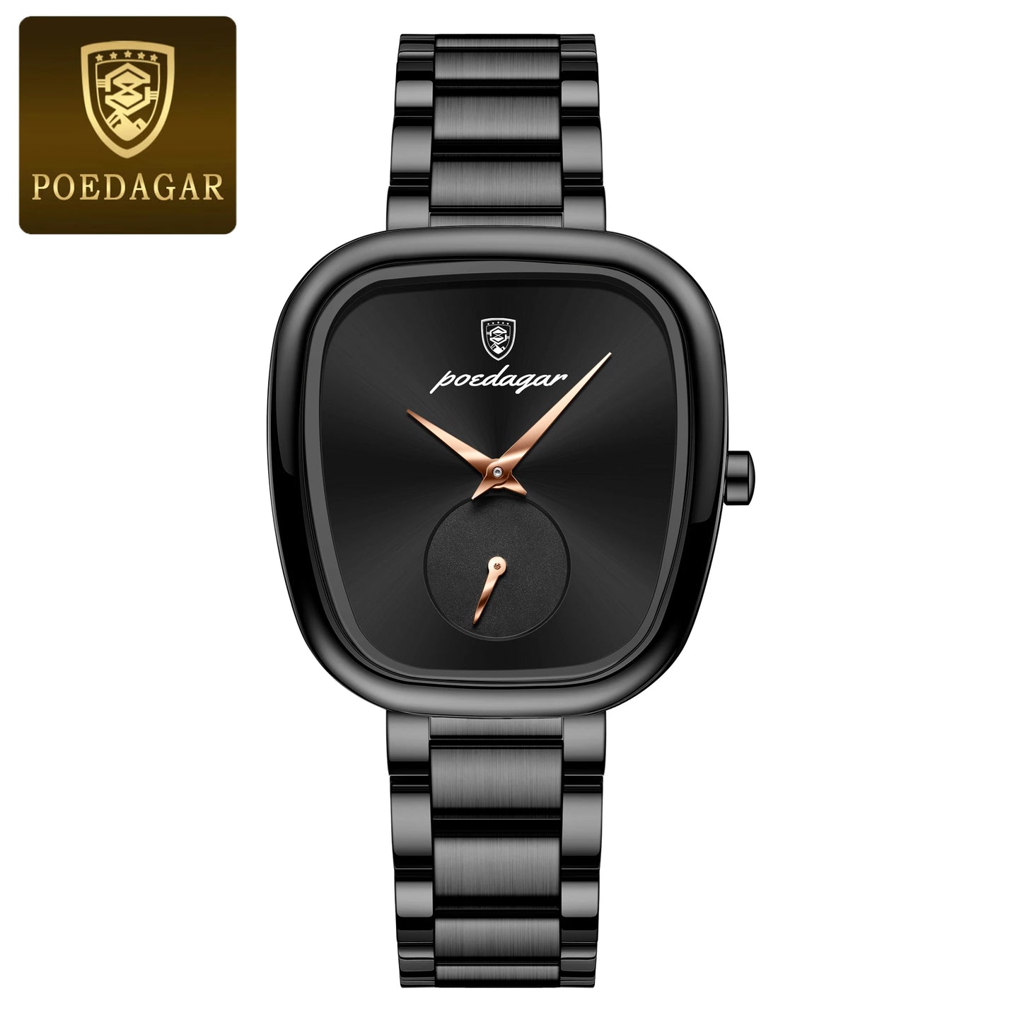 POEDAGAR montre de luxe pour femme étanche en acier inoxydable Quartz dames montre de haute qualité femmes montres élégant femme horloge