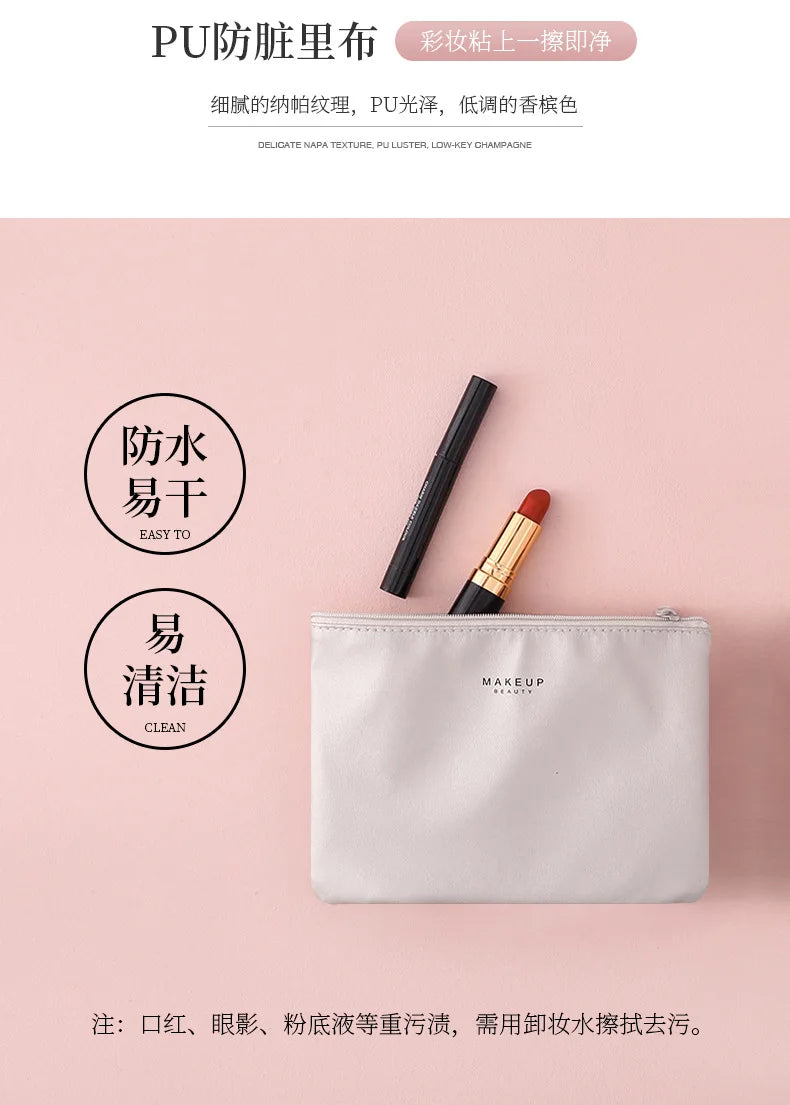 Sac à cosmétiques Portable pour femmes, Index d'apparence élevée, sac de lavage de voyage de grande capacité, sac de rangement de maquillage tridimensionnel