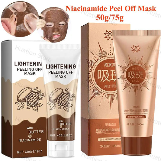 Masque peel off au collagène niacinamide, Deep Books, contrôle de l'huile, rétrécissement des pores, hydratant, lisse, soins pour la peau du visage, 60g, 100g