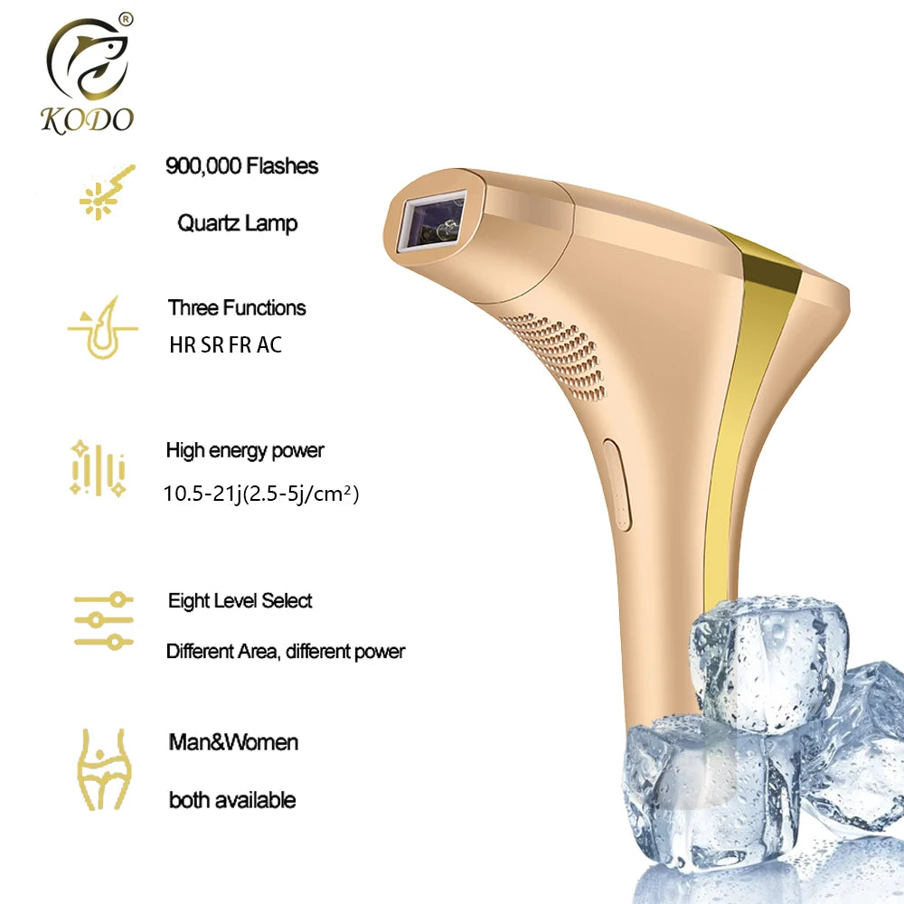 KODO 2025 – Épilateur laser IPL 4-en-1 indolore visage & corps