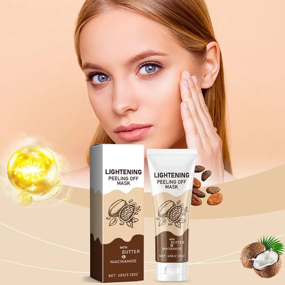 Masque peel off au collagène niacinamide, Deep Books, contrôle de l'huile, rétrécissement des pores, hydratant, lisse, soins pour la peau du visage, 60g, 100g