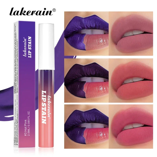 Rouge à lèvres liquide imperméable, 3 couleurs, hydratant durable, brillant à lèvres, ne se décolore pas, Sexy, tatouage teint, cosmétiques pour les lèvres