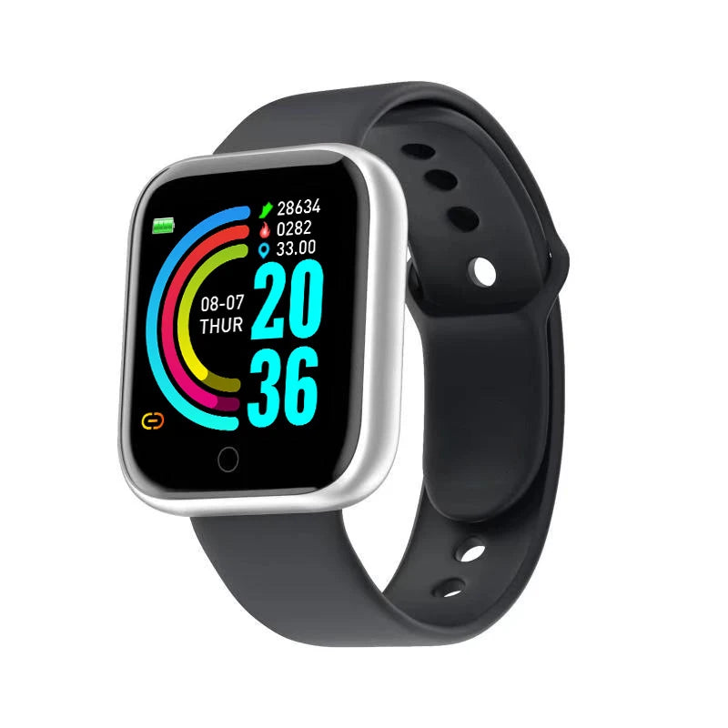 Montre intelligente multifonctionnelle pour hommes et femmes, Bluetooth, téléphone connecté, musique, fitness, bracelet de sport, moniteur de sommeil, Y68, D20