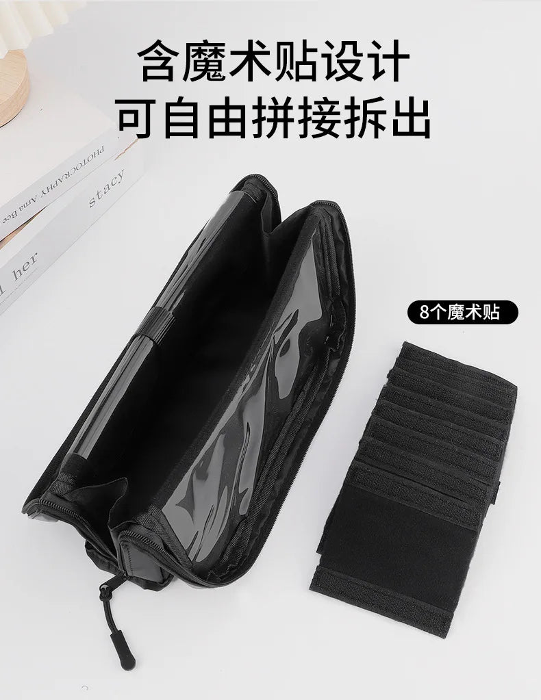 Sac de rangement de maquillage Portable européen et américain, sac à main de maquillage professionnel avec fermeture magnétique, sac à brosse pliable, grande casquette