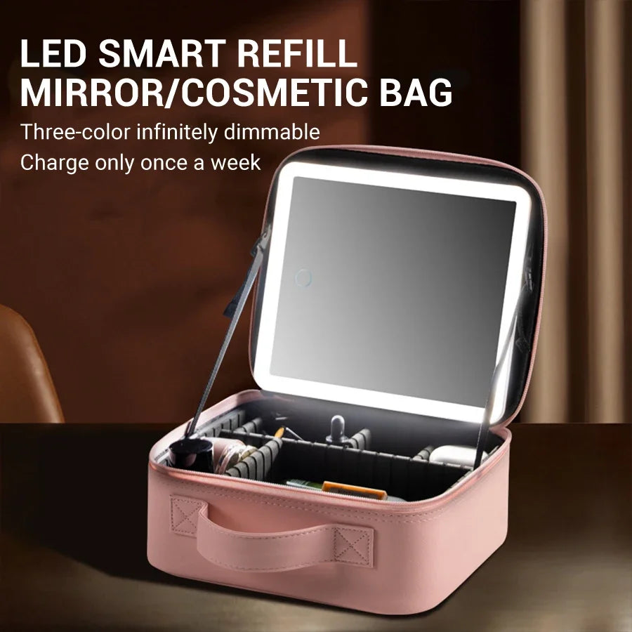 Beauty Box LED-Trousse Maquillage LED – Élégance Nomade.