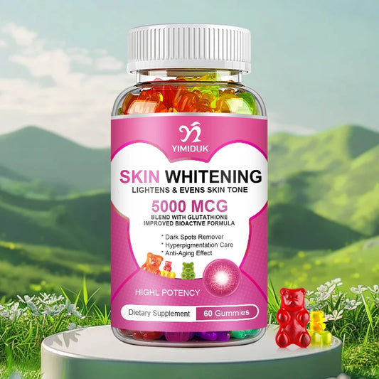 Gommes blanchissantes au Glutathion, supplément efficace pour éclaircir la peau, taches foncées, traitement de l'hyperpigmentation, Anti-âge, antioxydant