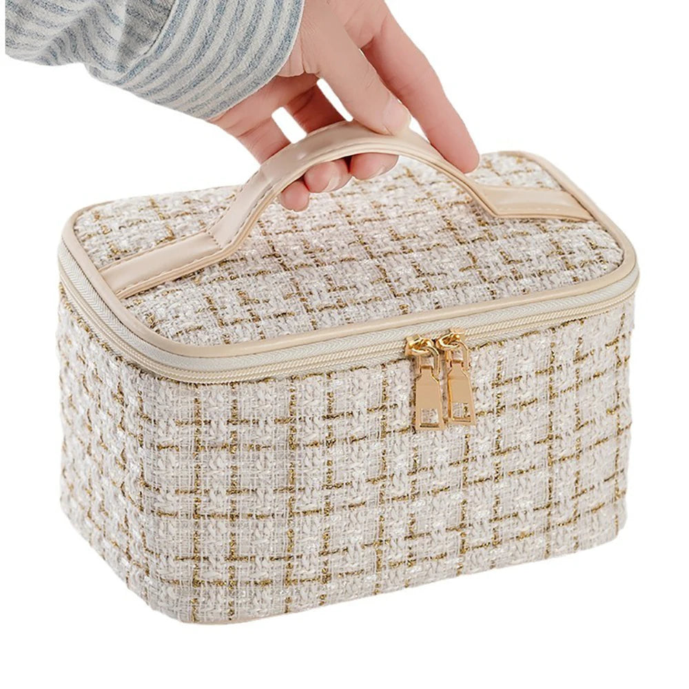 Grande capacité nouvelle sortie Portable haute valeur sac cosmétique trousse de toilette sac de rangement sac à main Simple et pratique nouveau style