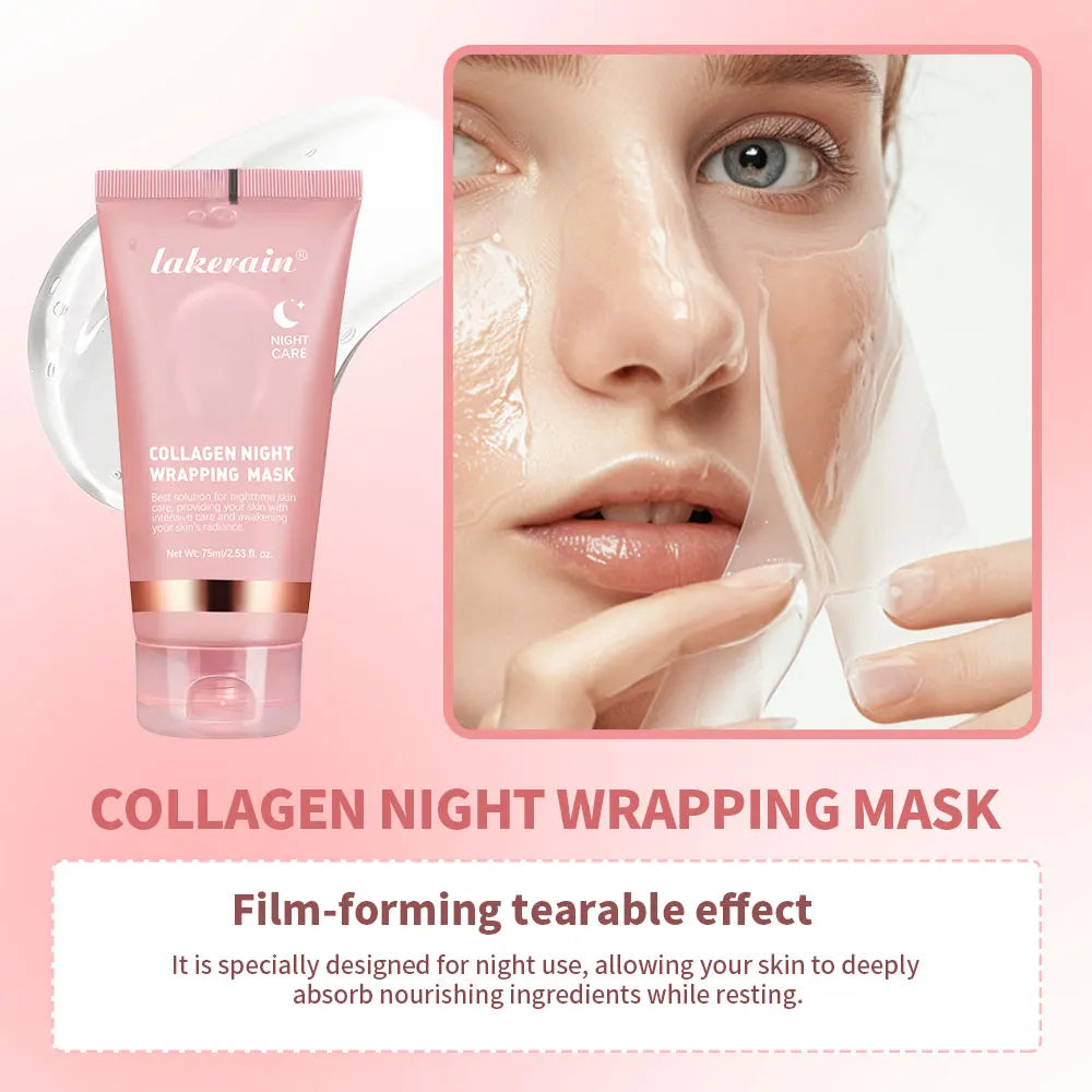 Masque coréen au collagène profond, masque pelable, Anti-rides, Lifting, soins de la peau, Bio Pack, emballage de nuit pour femme, peau de nuit