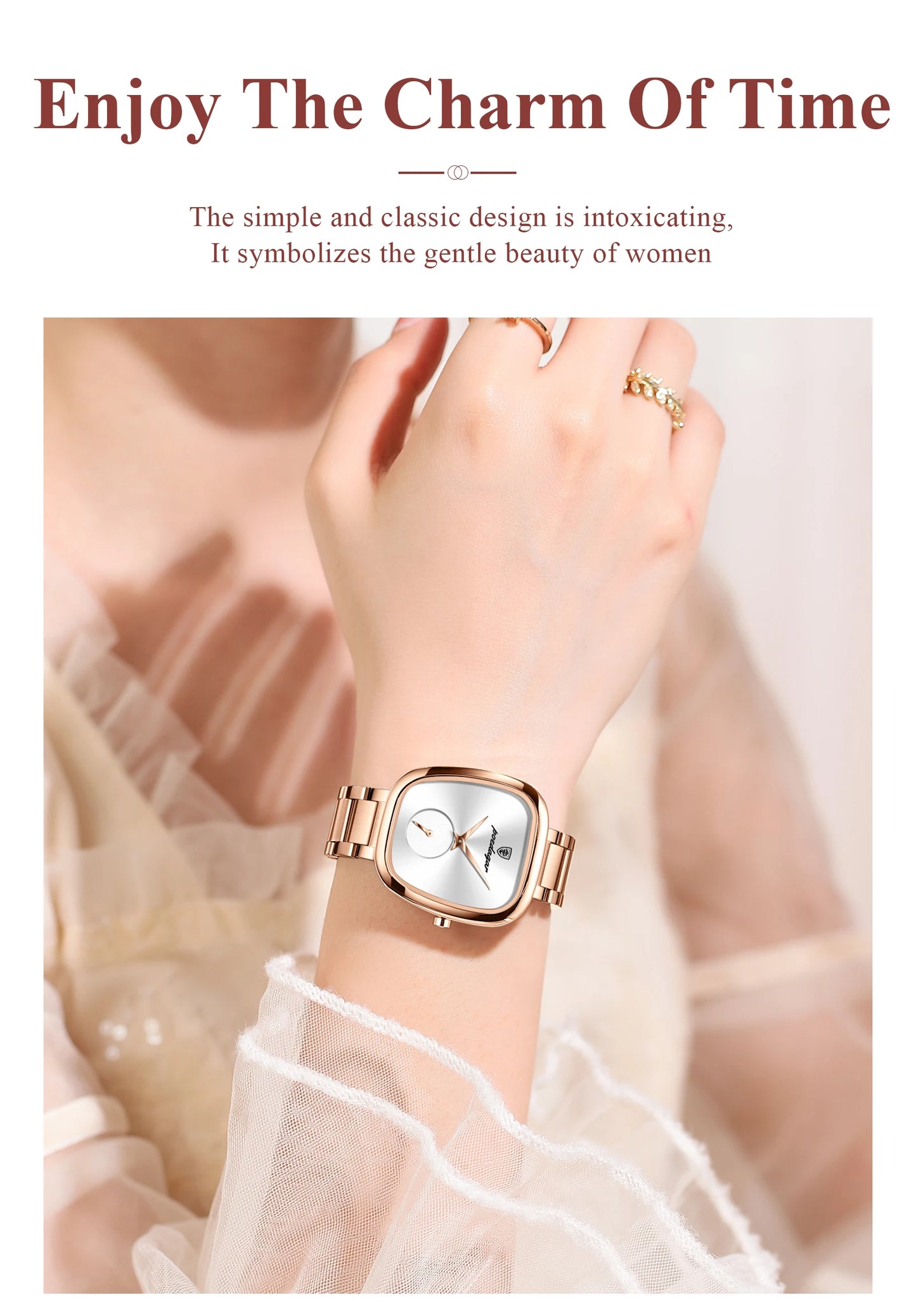 POEDAGAR montre de luxe pour femme étanche en acier inoxydable Quartz dames montre de haute qualité femmes montres élégant femme horloge