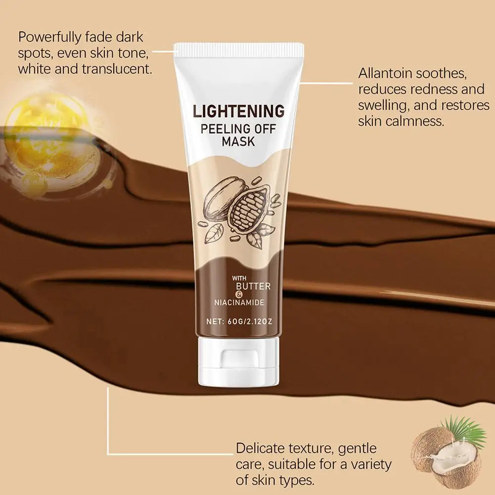 Masque peel off au collagène niacinamide, Deep Books, contrôle de l'huile, rétrécissement des pores, hydratant, lisse, soins pour la peau du visage, 60g, 100g