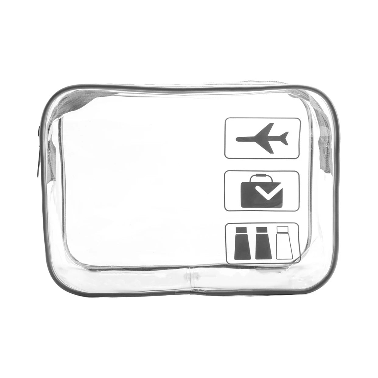Sac en plastique Pvc, sac à cosmétiques étanche, sac de rangement de cosmétiques de voyage, sacoche, trousse de toilette transparente, Logo d'avion