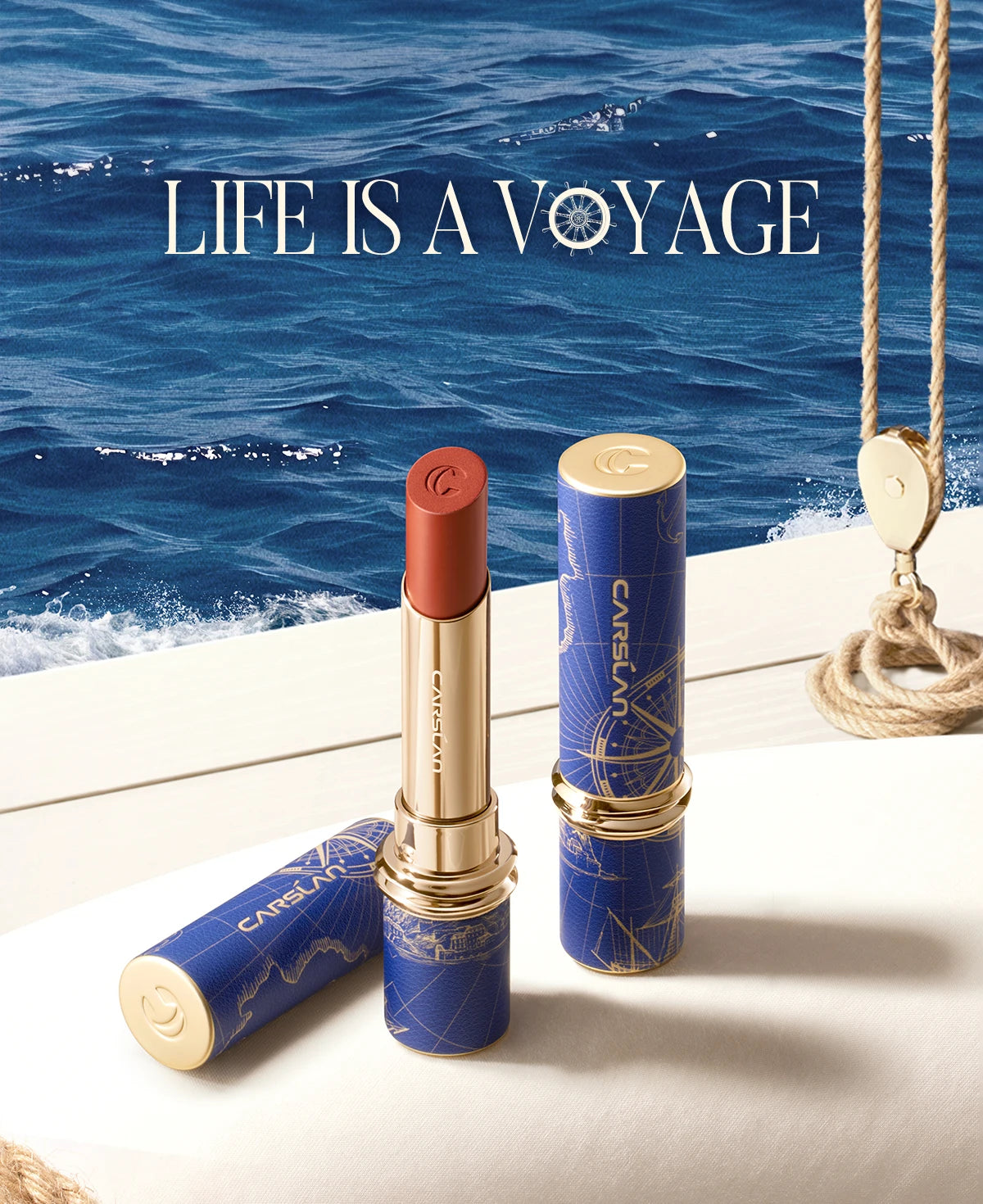 CARSLAN été Voyage limité inondation baiser rouge à lèvres aqueux hydratant Non collant mat rouge à lèvres femmes cosmétiques maquillage