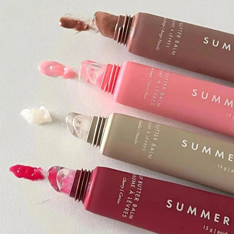 Offre spéciale réfrigérateurs d'été baume à lèvres Mini ensemble de brillant à lèvres nouveau hydratant Transparent lisse Tube souple miroir INS rouge à lèvres maquillage des lèvres