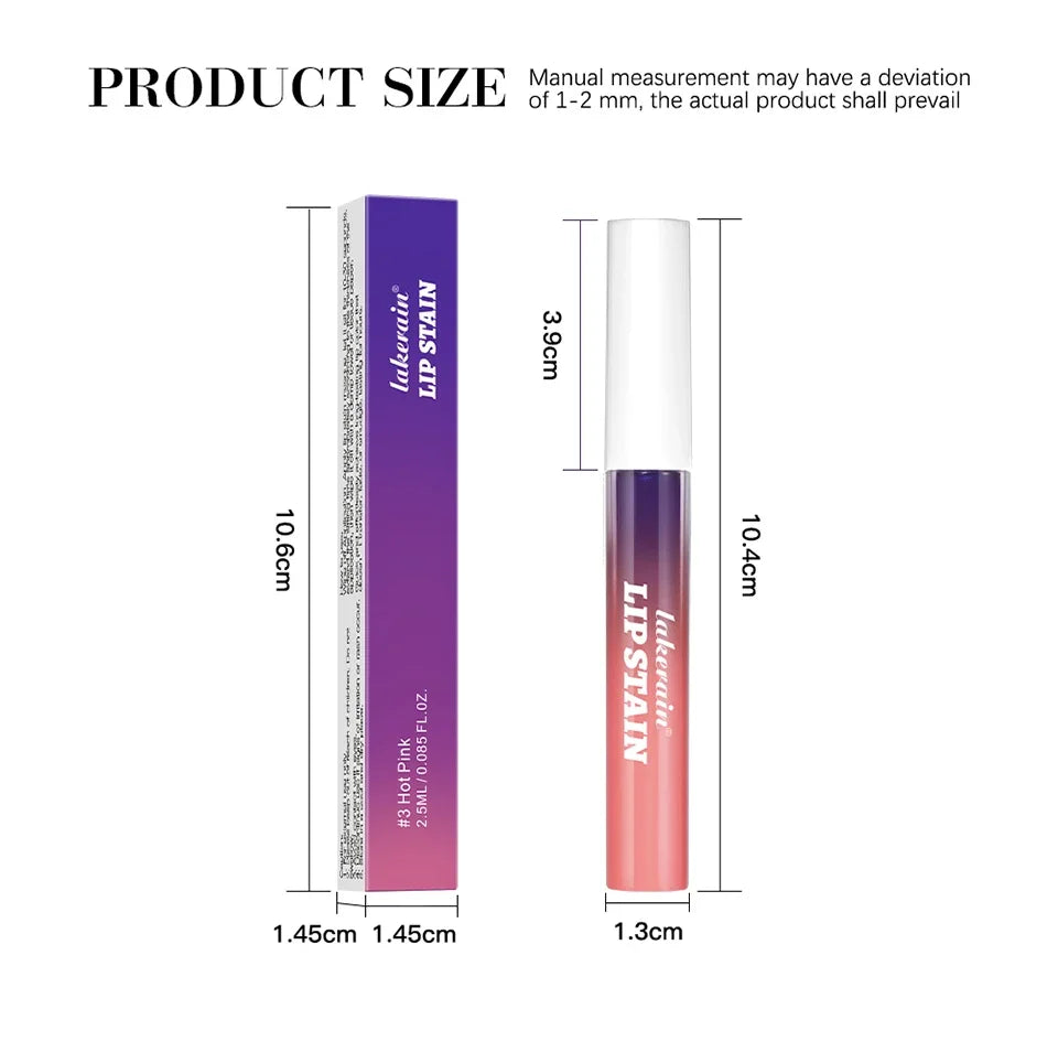 Rouge à lèvres liquide imperméable, 3 couleurs, hydratant durable, brillant à lèvres, ne se décolore pas, Sexy, tatouage teint, cosmétiques pour les lèvres