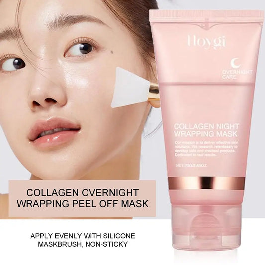 Masque Nuit Collagène – Hydratation Intense & Peau Repulpée (résout le problème de peau sèche et fatiguée)