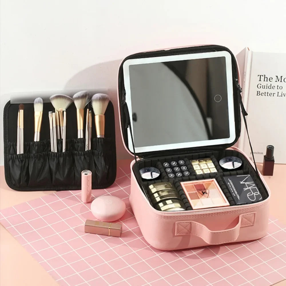Beauty Box LED-Trousse Maquillage LED – Élégance Nomade.