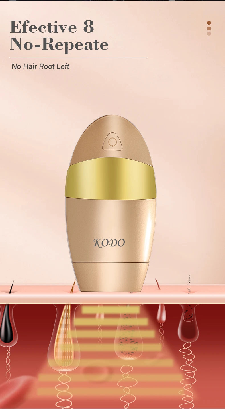 KODO 2025 – Épilateur laser IPL 4-en-1 indolore visage & corps