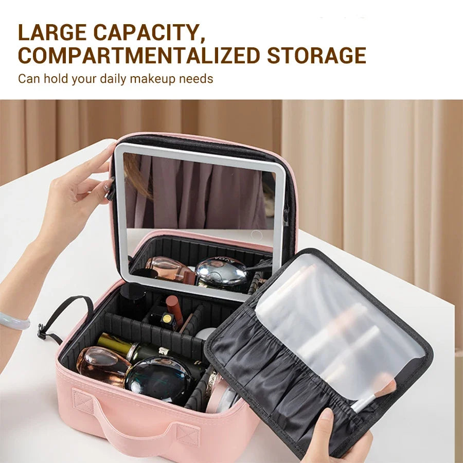Beauty Box LED-Trousse Maquillage LED – Élégance Nomade.