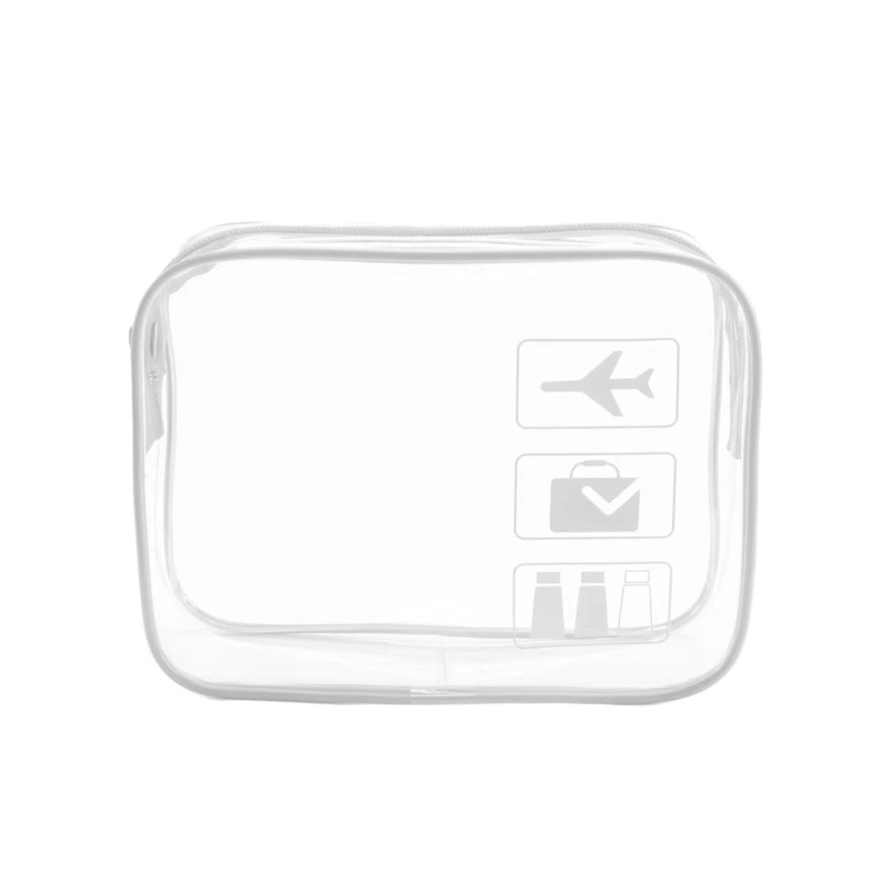 Sac en plastique Pvc, sac à cosmétiques étanche, sac de rangement de cosmétiques de voyage, sacoche, trousse de toilette transparente, Logo d'avion